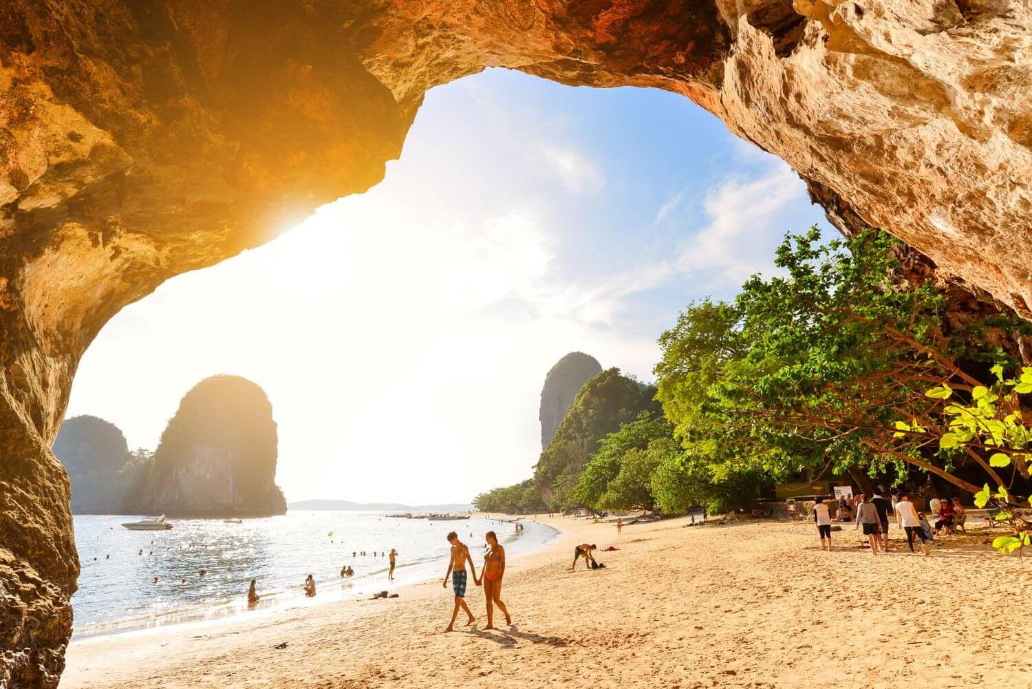 Phra Nang Cave Beach in Krabi, a Phuket superyacht charter shore excursion